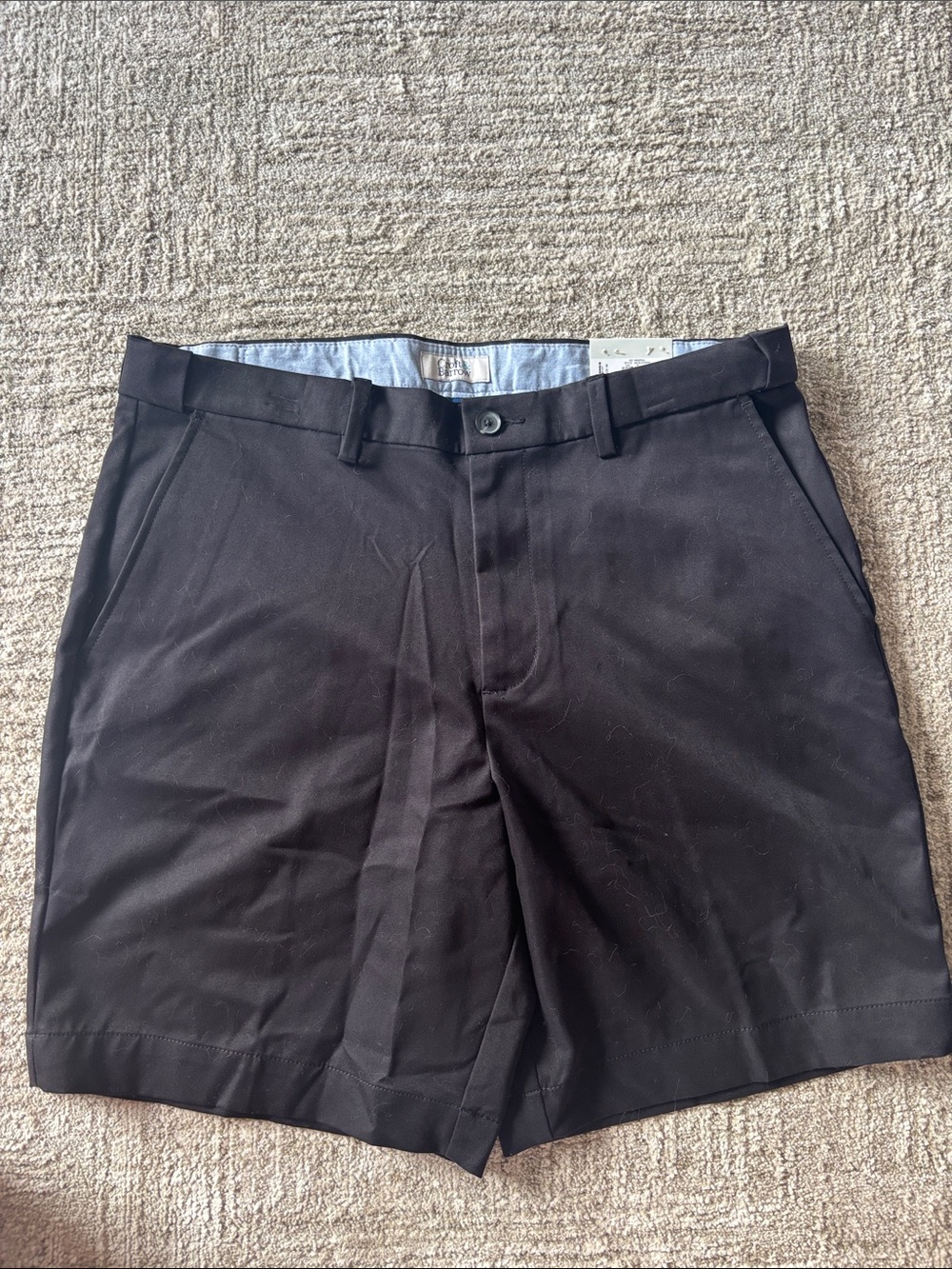 croft & barrow Black Flat-Front Men's Shorts